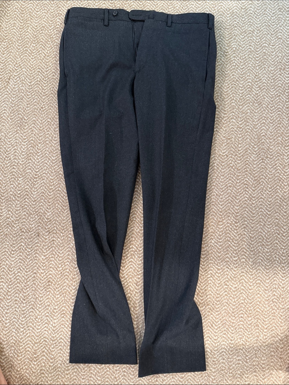 Sid Mashburn Men's Classic Grey Flannel Dress Pants - Tailored Fit